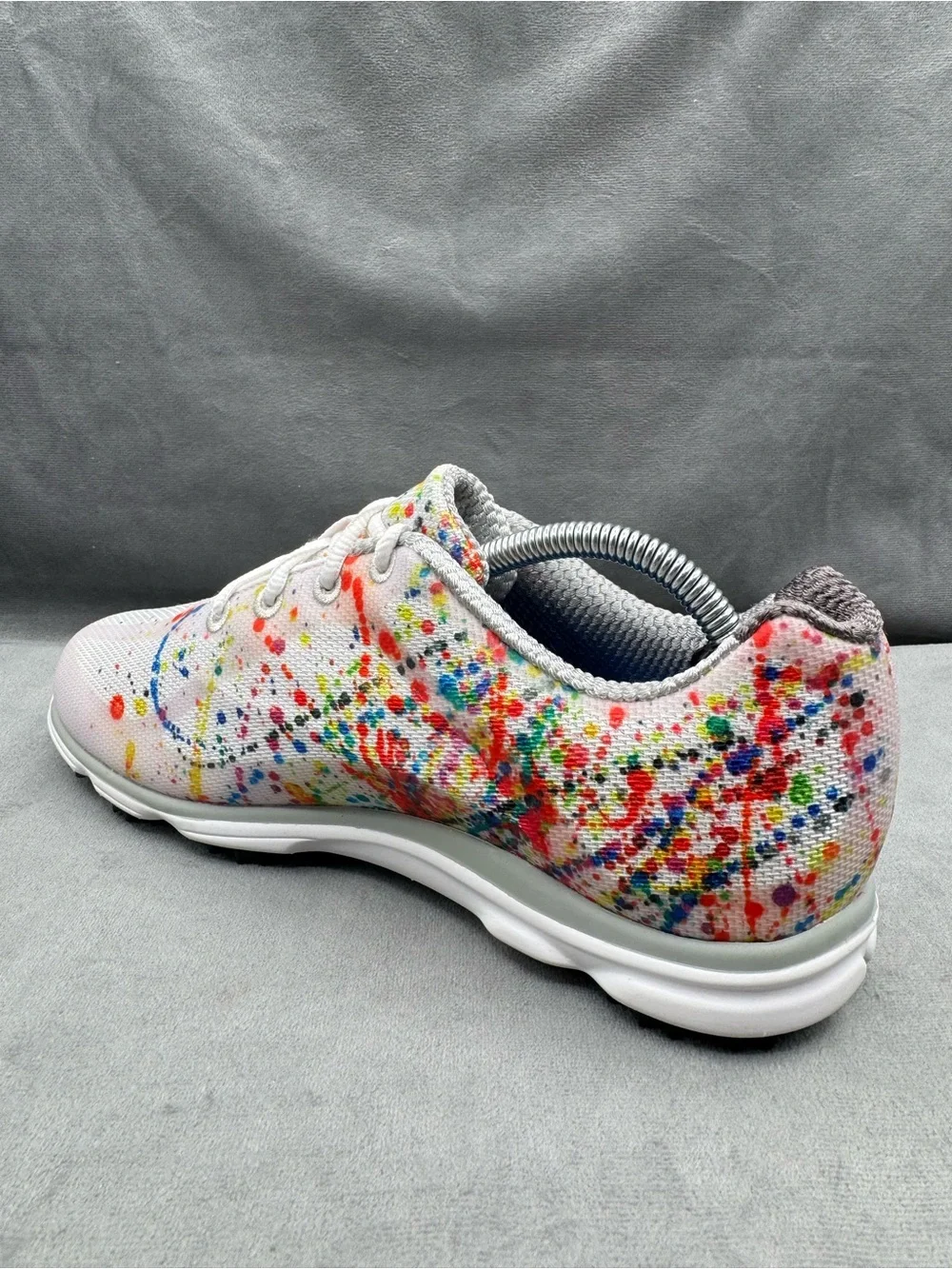 FootJoy emPower Spikeless Golf Shoes Women’s Size 7.5 Paint Splatter Multicolor